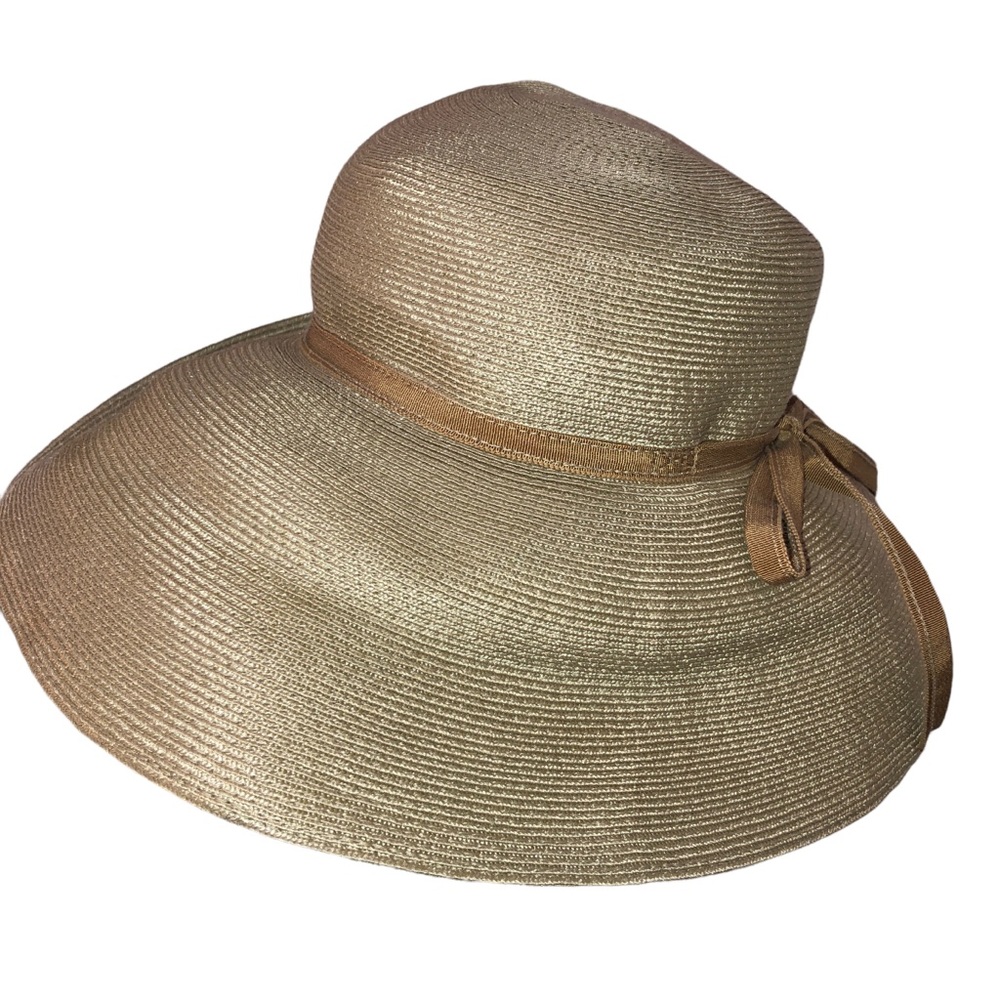Eric Javits packable straw hat HOLIDAY VACATION BEACH POOL GARDEN PARTY